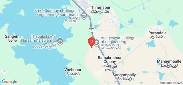 Jyothishmathi Institute of Technology and Science, Karimnagar Map