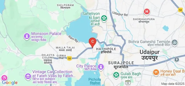 Madan Mohan Malviya Government Ayurved College, Udaipur Map