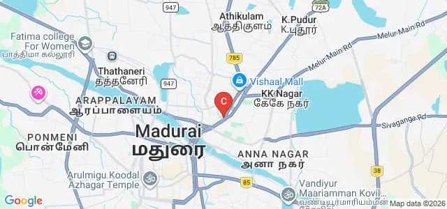 Shri Balaji College of Education for Women, Madurai Map