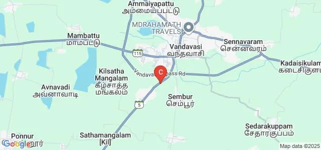 Sri Akilandeswari Women's College, Tiruvannamalai Map