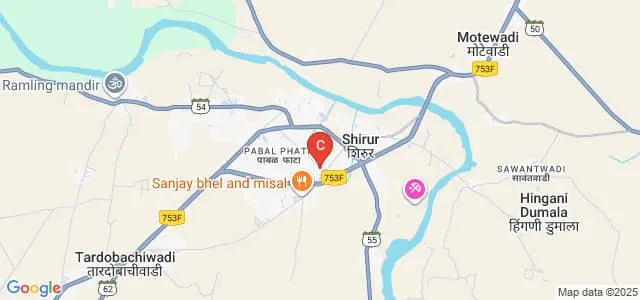 Chandmal Tarachand Bora College, Shirur Map