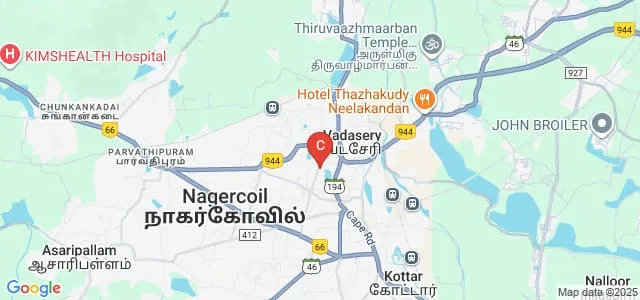 Moderator Gnanadason Polytechnic College, Kanyakumari Map