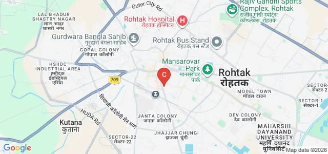 Vaish Mahila Mahavidyalaya, Rohtak Map
