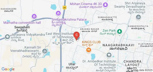 East West First Grade College of Science, Bangalore Map