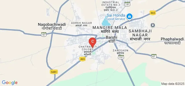 Shri Shivaji Mahavidyalaya, Barshi Map