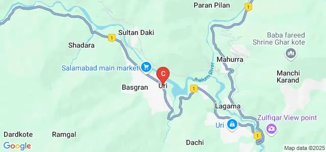Government Degree College, Uri, Baramulla Map