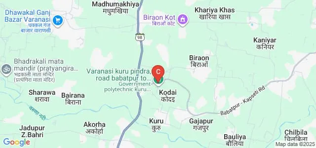 Government Polytechnic, Kuru Pindra, Varanasi Map