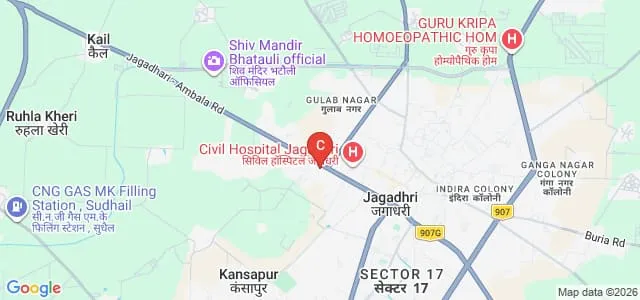 SN College of Education, Jagadhri Map