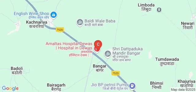 Amaltas Institute of Homoeopathy, Dewas Map