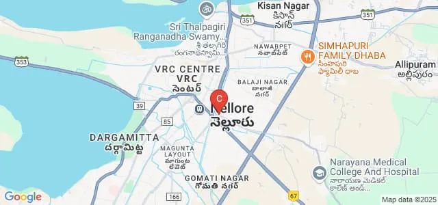 Aaditya Degree and PG College, Nellore Map