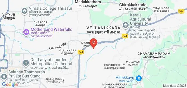 College of Dairy Science and Technology, Mannuthi, Thrissur Map