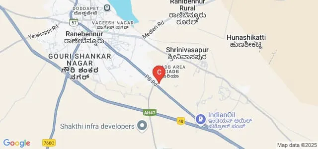RTE'S Arts Science and Commerce College, Ranebennur Map