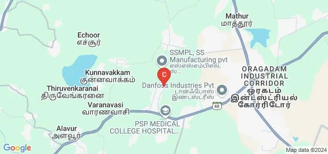 Apollo Priyadarshanam Institute of Technology, Kancheepuram Map