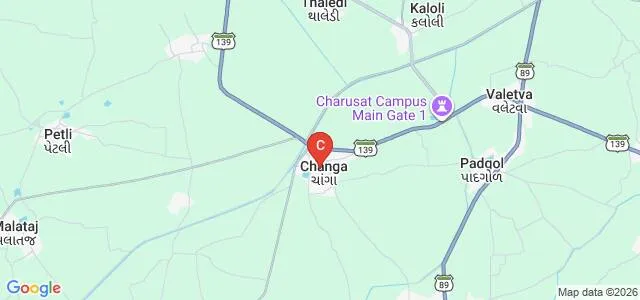 Chandubhai S Patel Institute of Technology, Anand Map