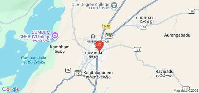 Vasavi College of Education, Prakasam Map