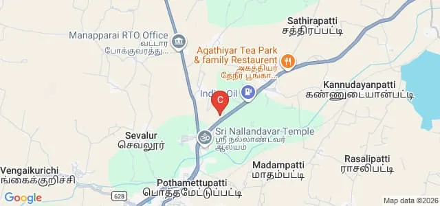 Jeevan College of Education, Manapparai Map
