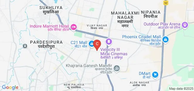Prestige Institute of Global Management, Indore Map