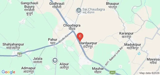 Abhinav Pragya Mahavidyalaya, Sarila Map