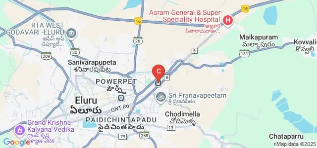 ASRAM Institute of Paramedical Sciences, Eluru Map