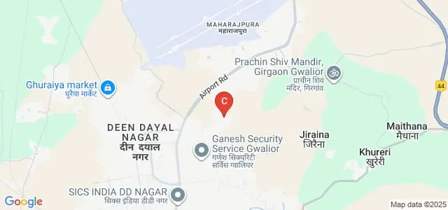 Amity Institute of Behavioral and Allied Sciences, Gwalior Map
