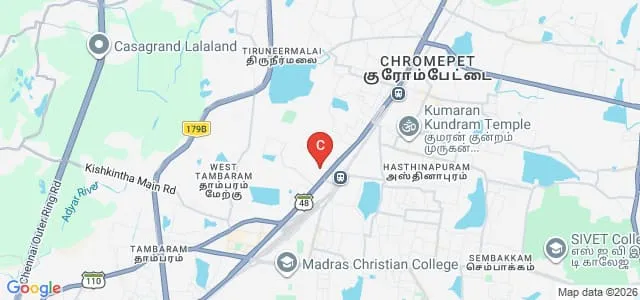 National Institute of Siddha, Chennai Map