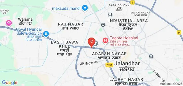 Government Arts and Sports College, Jalandhar Map