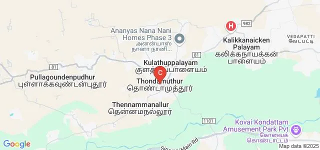 Government Arts and Science College, Thondamuthur Map