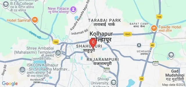 Arts Commerce and Science Mahila Mahavidyalaya, Kolhapur Map