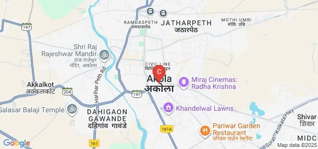 Late Pandurang Patil Nursing College, Akola Map