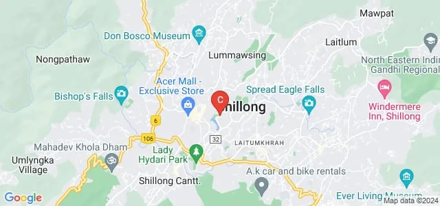 Bansara Institute of Ophthalmic Sciences, Shillong Map