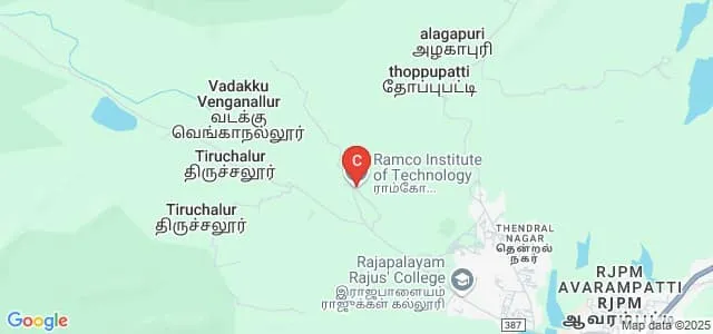 Ramco Institute of Technology, Rajapalayam Map