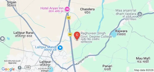 Raghuveer Singh Government Degree College, Lalitpur Map