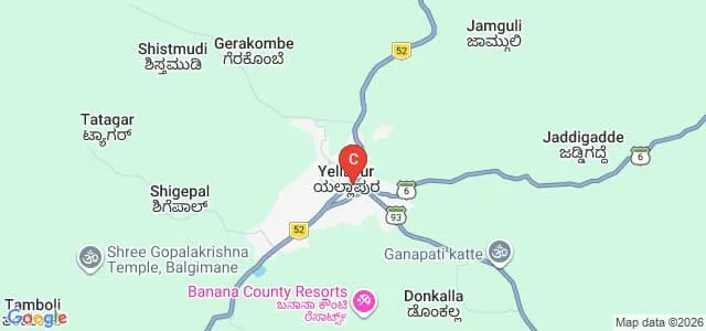 Government First Grade College, Yellapur Map