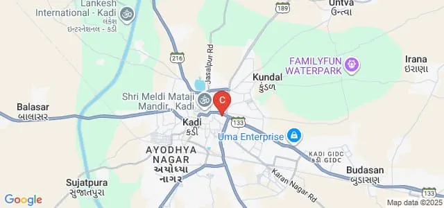 AB Parikh Law College, Kadi Map