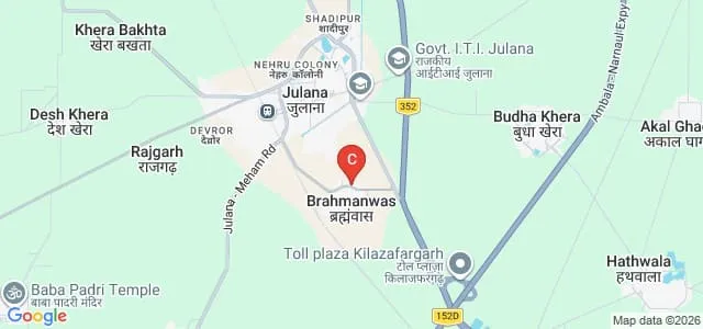 Vardey Devi College of Education, Brahmanvas Map