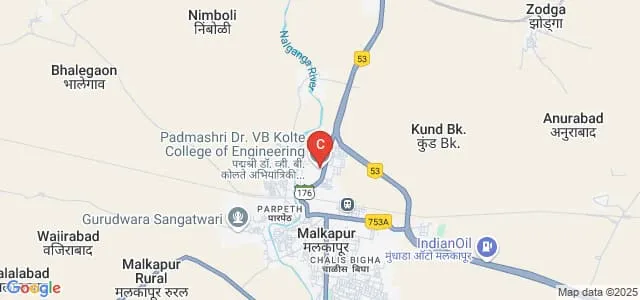 Padmashri Dr VB Kolte College of Engineering, Malkapur Map