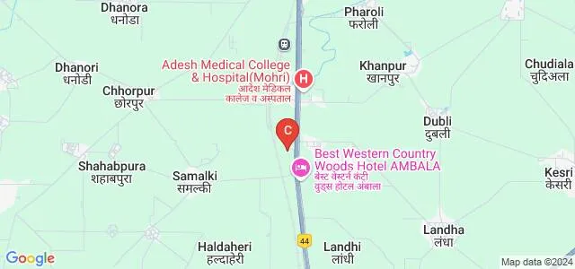 Modern Institute of Engineering and Technology, Kurukshetra Map
