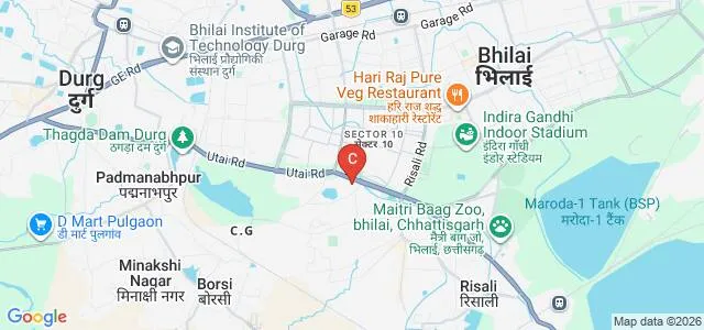 Aryavart Shiksha Mahavidyalaya, Durg Map