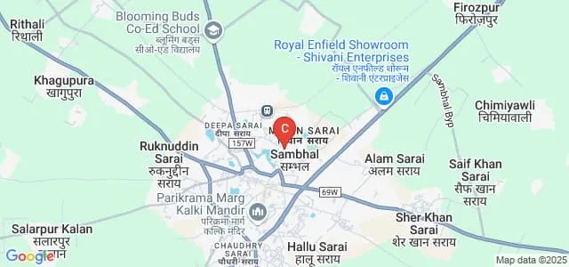 Maya Devi Kanya Mahavidyalaya, Sambhal Map