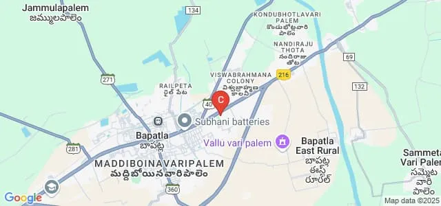 Bapatla Women's Engineering College, Bapatla Map