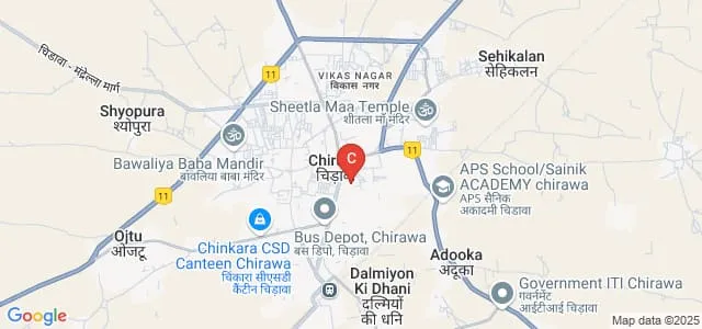 Bloom College, Chirawa Map