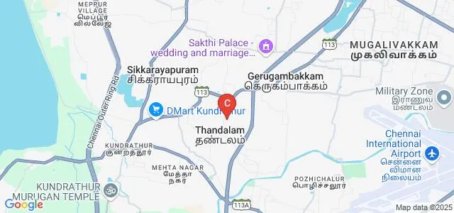 St Joseph's College Arts and Science, Chennai Map