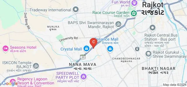 Atmiya Institute of Technology and Science for Diploma Studies, Rajkot Map