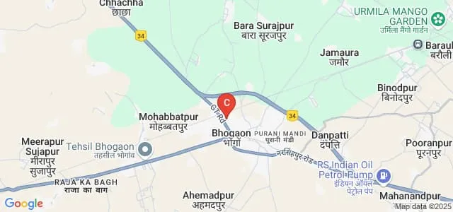 National PG College, Bhogaon Map