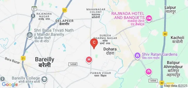 Department of Pharmacy, Mahatma Jyotiba Phule Rohilkhand University, Bareilly Map