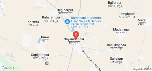 Syamsundar College, Burdwan Map