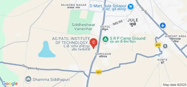 AG Patil Institute of Technology, Solapur Map