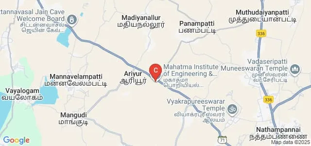Mahath Amma Polytechnic College, Pudukkottai Map
