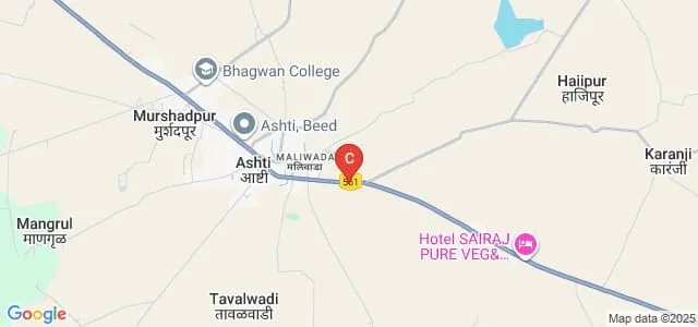 Shri Samarth Arts and Commerce College, Ashti Map
