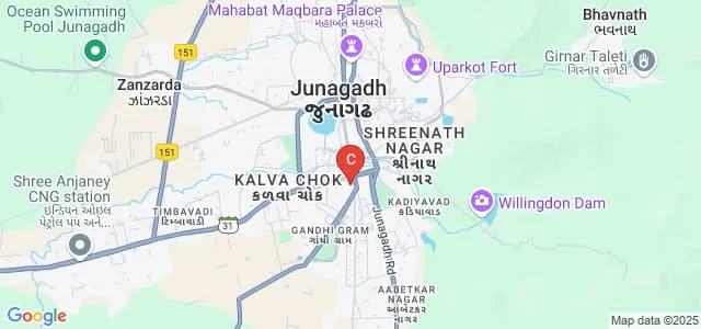 Bahauddin Arts College, Junagadh Map